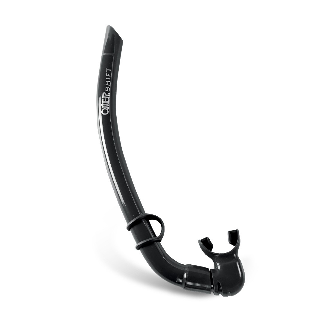 Tuba Omer Zoom - Silicone Noir, Condition Ouverte Mais Fonctionnel, Parfait Pour Apnée Ou Snorkeling